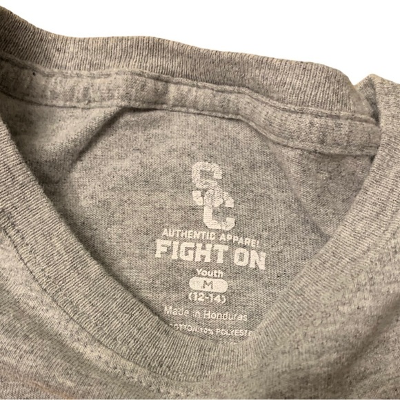 USC | University of Southern California Trojan USC Fight On Shirt Boys Size M - Picture 4 of 5